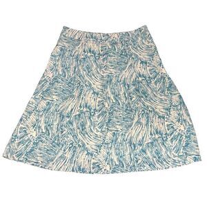 Rachel Comey "Hewes" Aqua abstract print skirt New With Tags Size 6